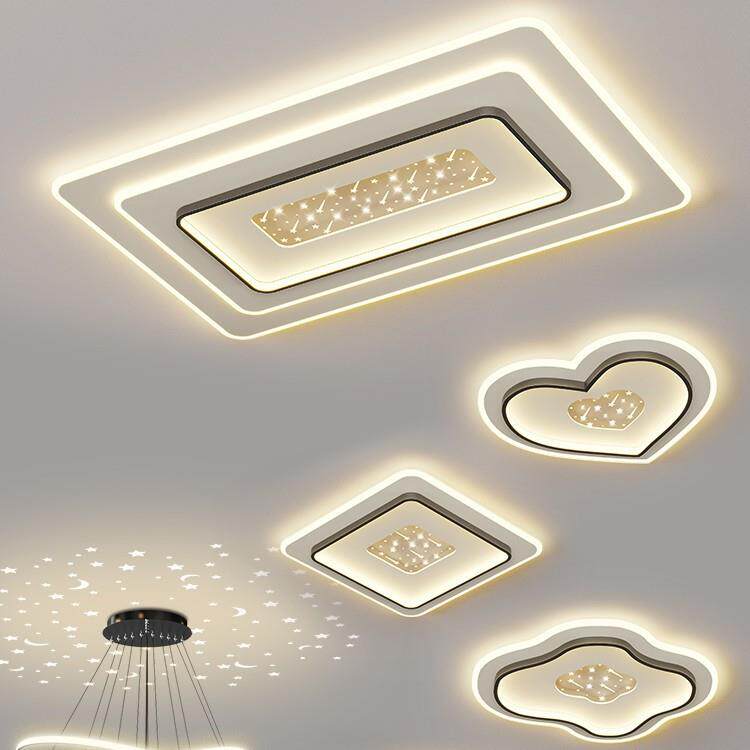 客厅灯现代简约大气2024年新款主灯led吸顶灯中山具组合全屋套餐