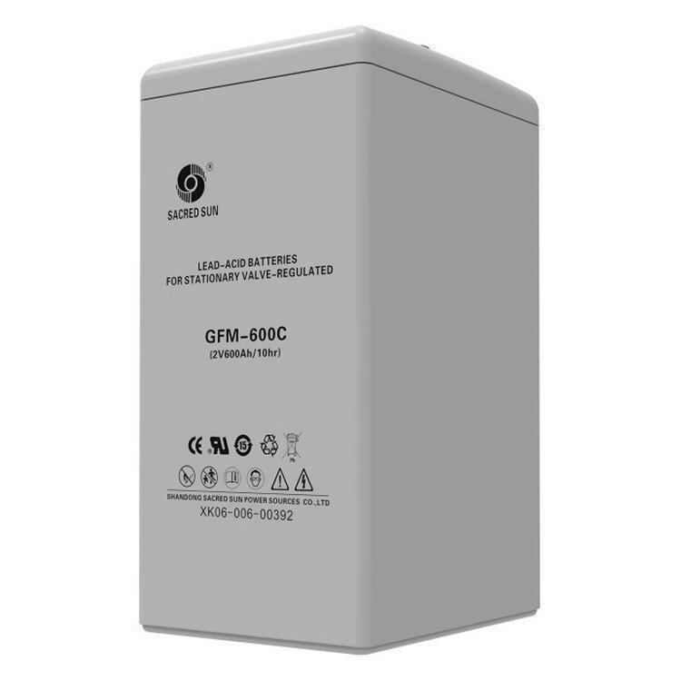 圣阳蓄电池GFM-600C铅酸免维护2V600AH通信基站默认项质保三年