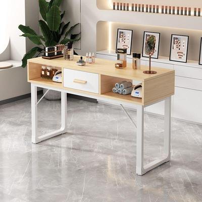 美甲台美甲桌椅套装轻奢网红简约经济型美甲店日式单人双人桌