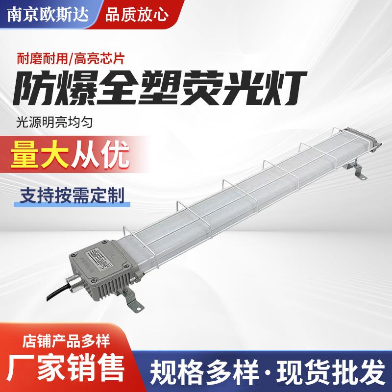 车间led日光照明荧光灯IP66单管双管荧光防爆灯耐腐防腐三防灯