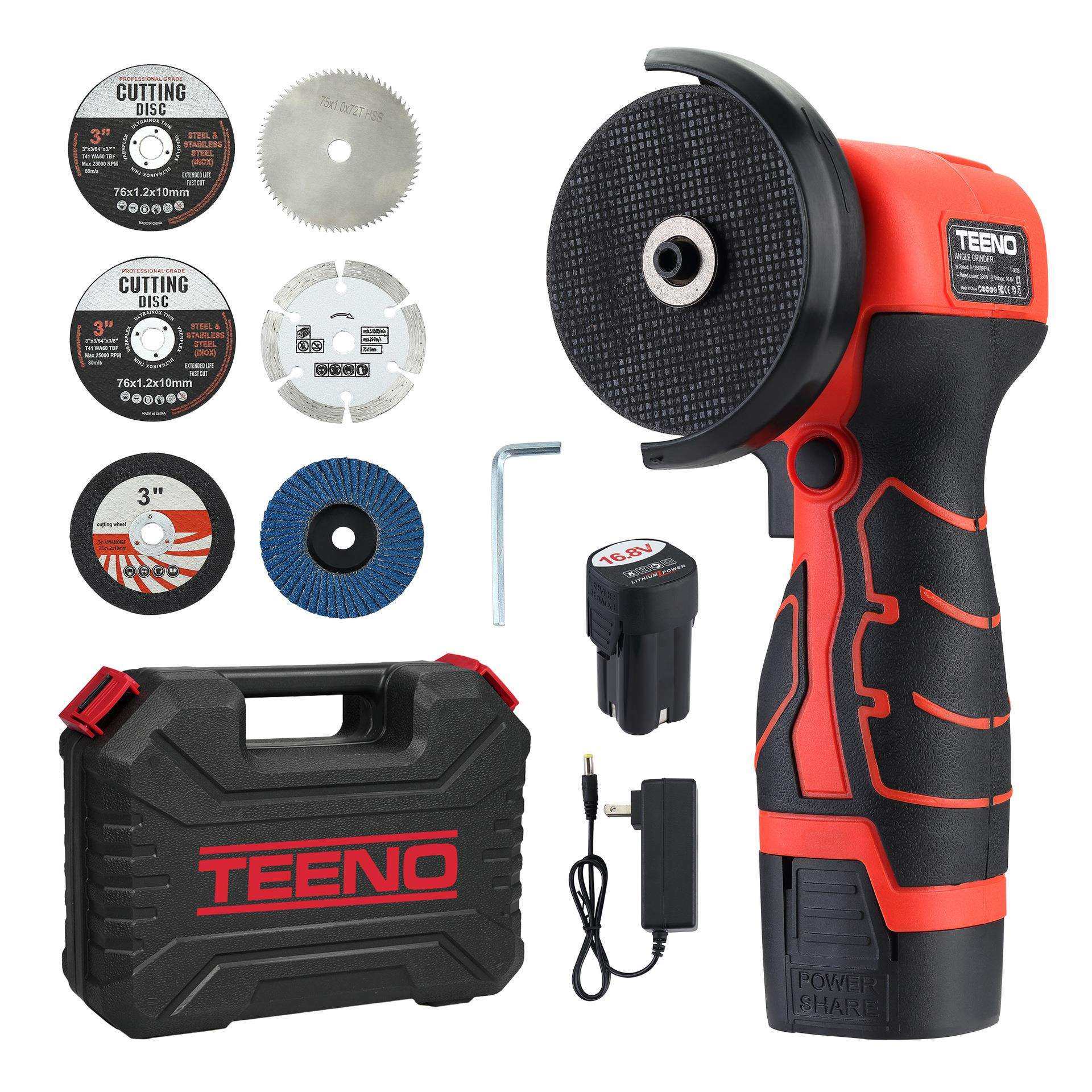 角磨机迷你手动家用打磨机锂电工具切割机电动小型磨光机专用