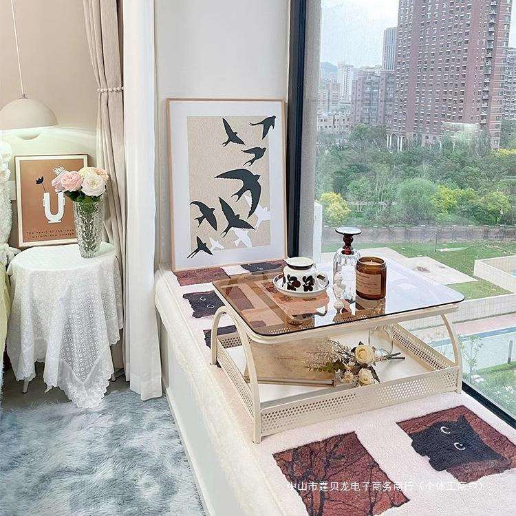 卧室飘窗小桌子榻榻米小茶几简约炕几家用炕桌窗台茶桌网红小矮桌