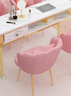 轻奢大功率吸尘器美甲桌椅套装单双人网红经济型金色美甲台沙发椅