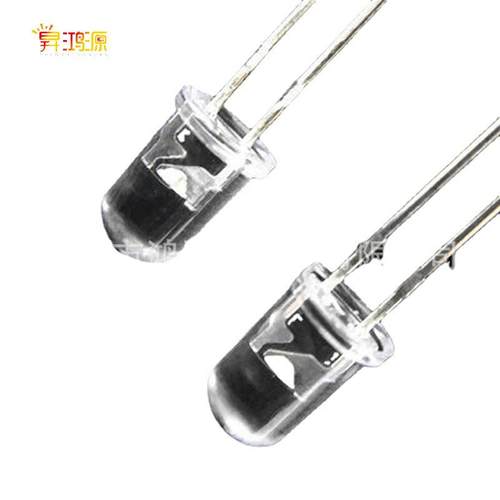 5mm太阳黄光灯珠f5圆头高亮暖白光短脚直插式灯珠led发光二极管