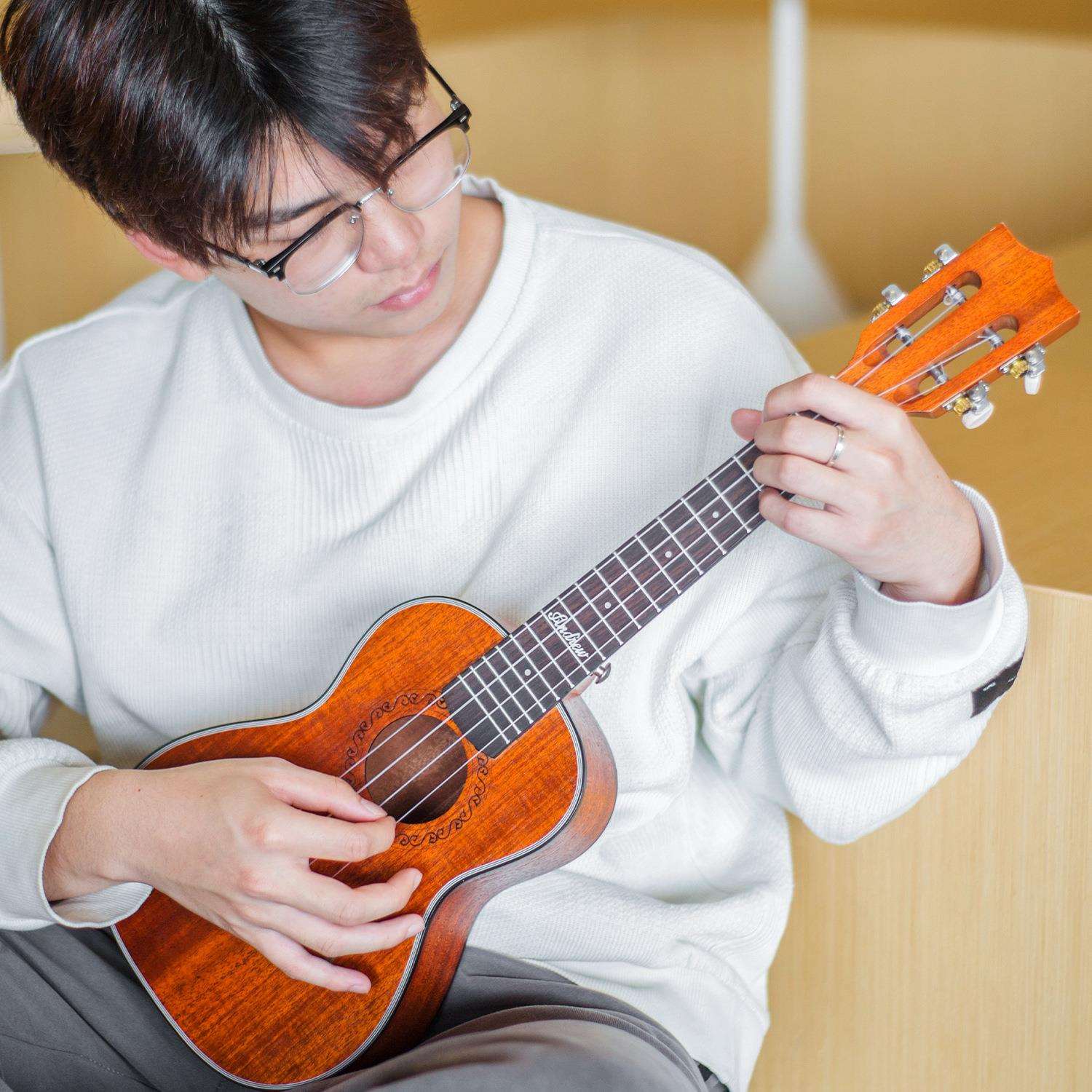 安德鲁单板古典尤克里里儿童初学者ukulele女男生小吉他学生802DG