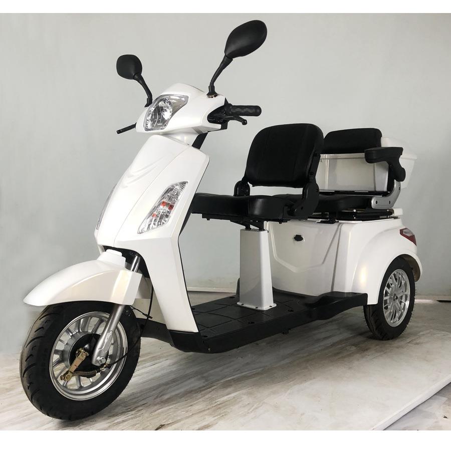 新款老年人电动三轮四轮代步车双人座残障人士电瓶休闲车家用