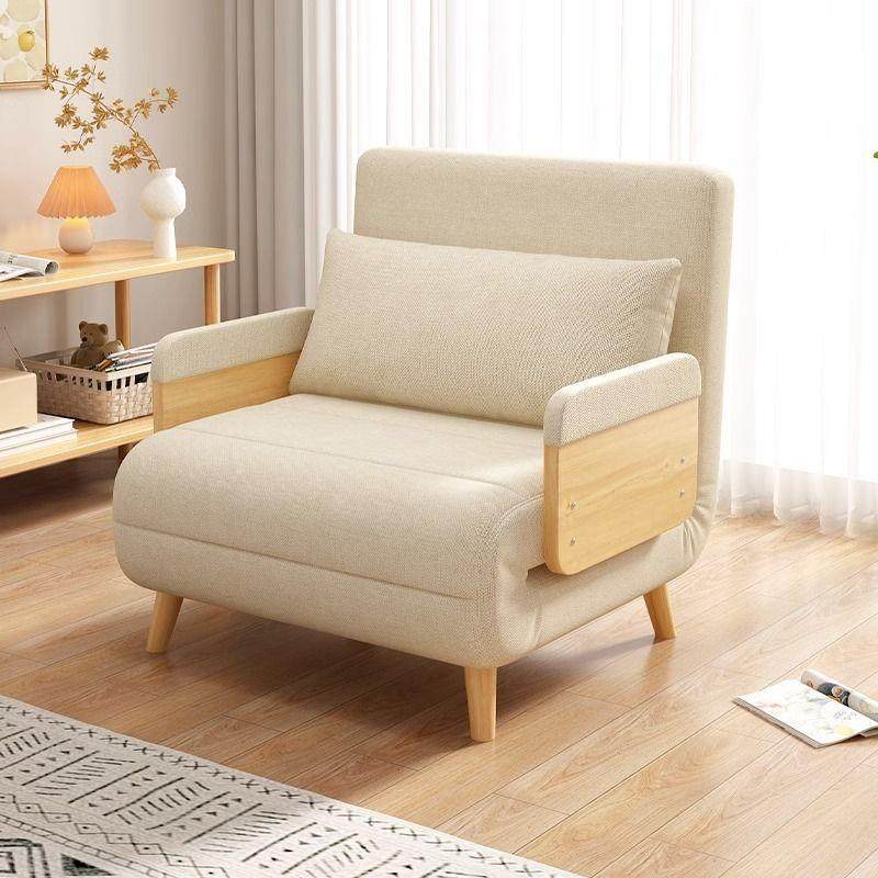 实木日式沙发床两用可折叠阳台多功能客厅书房伸缩小户型单人沙发