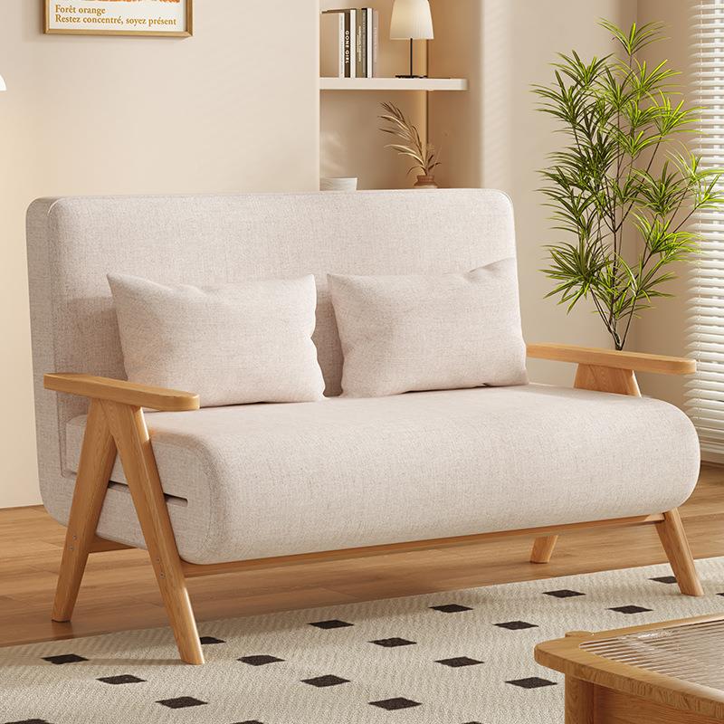 实木折叠沙发床两用客厅多功能2025新款小户型出租屋可伸缩沙发床