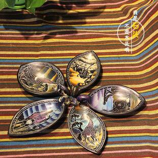 非洲特产皂石天鹅盘装饰品收纳肯尼亚工艺礼品摆饰创意艺术石雕摆