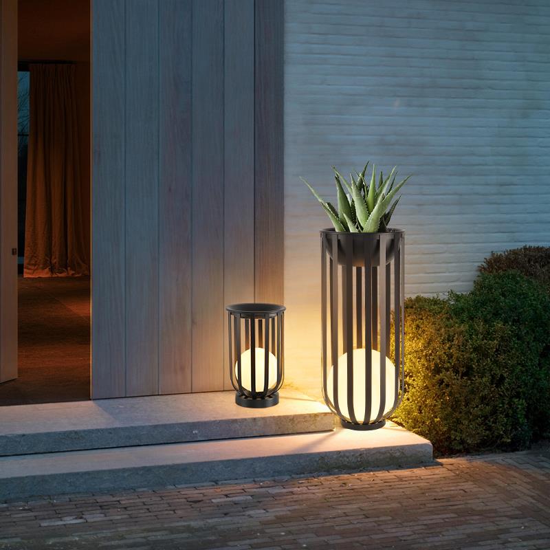 太阳能户外防水落地灯草坪庭院花园露台氛围灯置物花架室外景观灯