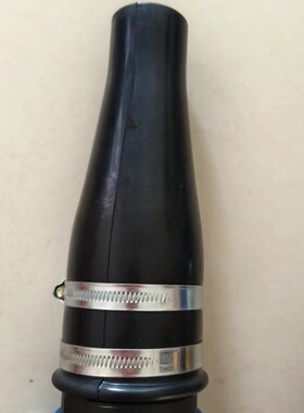 混凝土湿喷机黑色耐磨橡胶喷嘴z隧道喷浆机喷头科达铁建喷浆机配