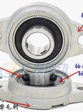 锌合金轴承座 KFL08/000/001/002/003/004/005/006 小型轴承座