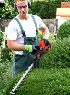 新品充电式绿篱修剪机茶树茶叶采茶机篱笆剪园林绿化修枝机红色品