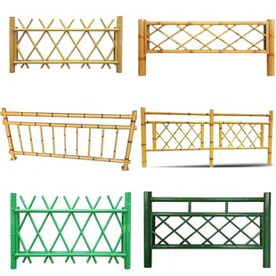 不锈钢仿竹护栏仿真竹篱笆花园菜园围栏栅栏户外绿化景观隔离栏杆