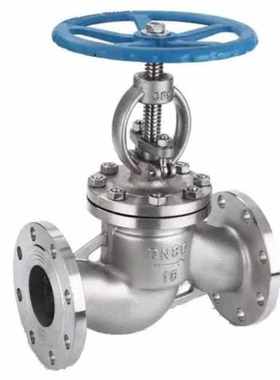 尧字远大304法兰截止阀J41W-16P不锈钢截止阀柱塞耐腐蒸汽管道手