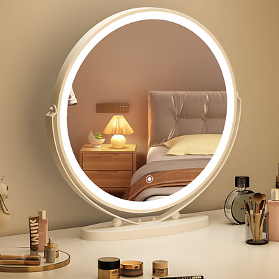 化妆镜LED台式桌面可旋转梳妆镜