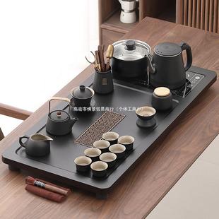 家用全自动烧水壶一体茶盘整套功夫泡茶台办公室现代简约 茶具套装