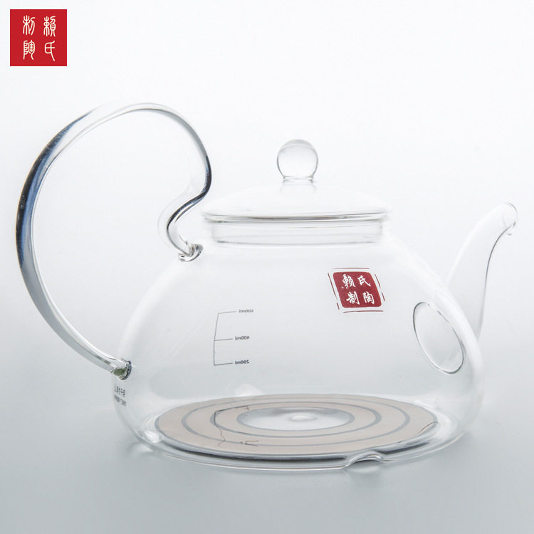 纯玻璃煮水壶零重金属电磁壶导磁膜发热膜烧水壶养生电茶炉松尾壶