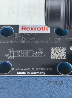 R901472513  4WRPDH6C3B24L-20/M/24ND6T # Rexroth，比例阀