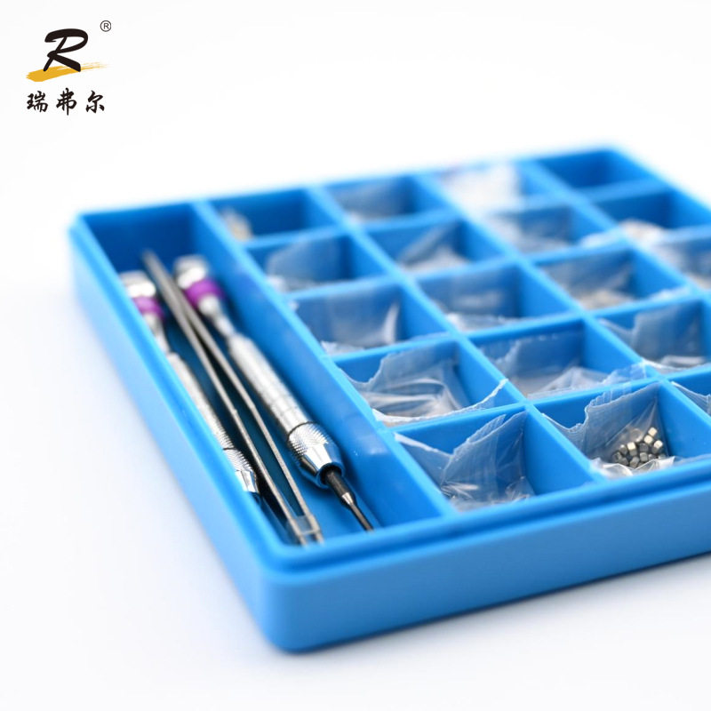 常规眼镜修理配件套装常规螺丝螺丝刀镊子螺母套装多功能个工具盒