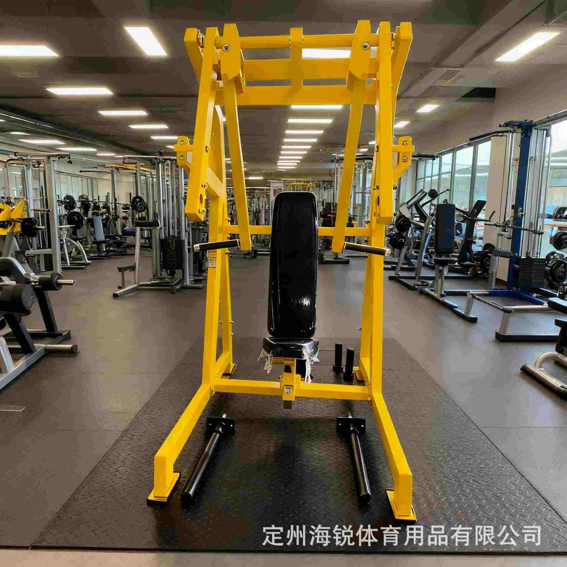 商用坐式双向推胸肌训练机健身房免维护挂片健美坐式推胸力量机器
