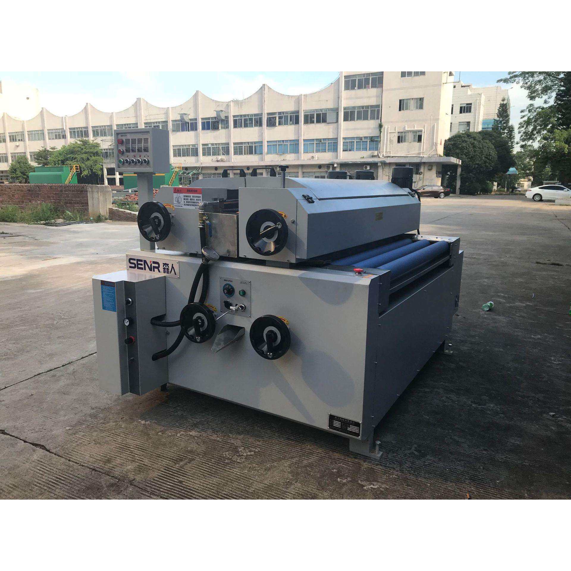 批量供应衣柜柜体板门板UV底漆滚涂机平板家具高亮光淋涂机