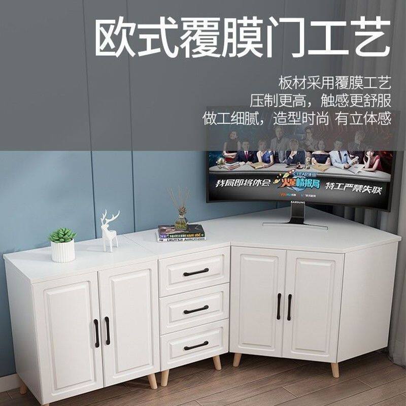 转角柜多功能三角形电视机柜新款2026简约储物柜欧式组合电视柜