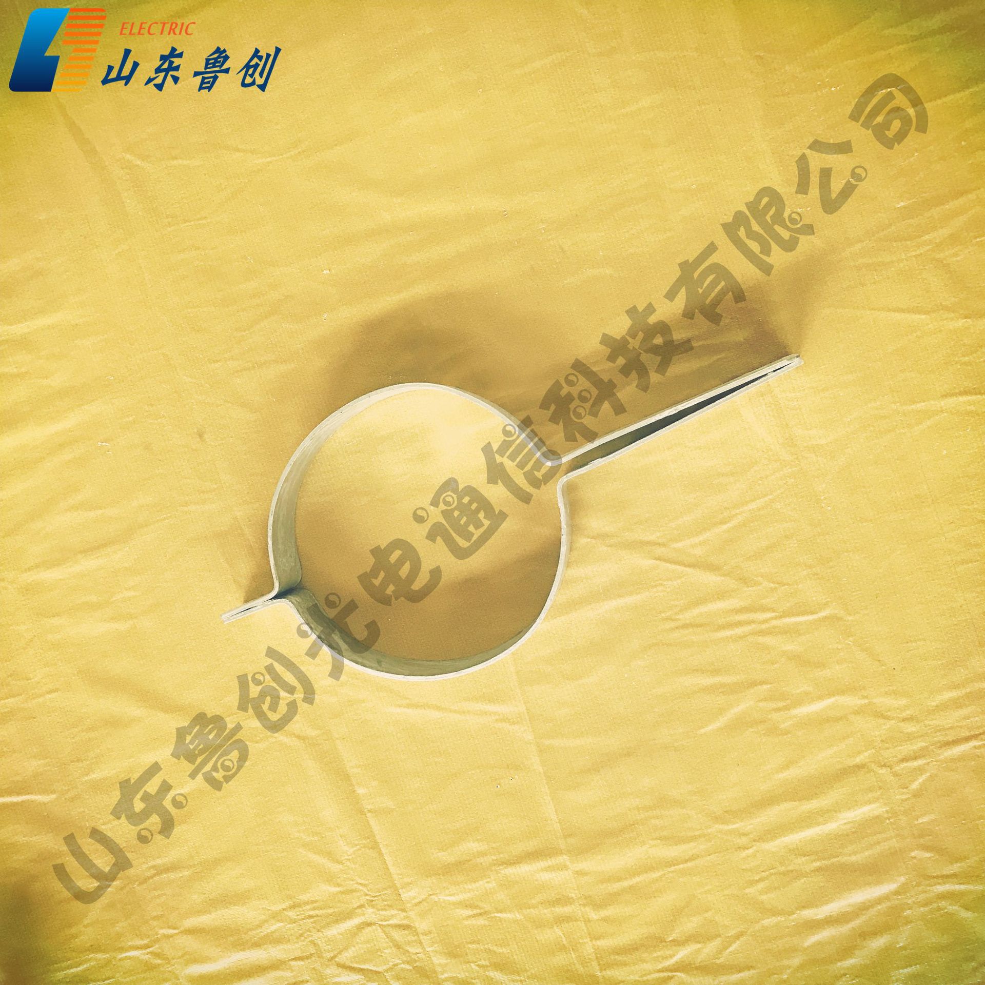 山西地区直销电力金具杆用铁附件拉线抱箍扁钢单耳抱箍
