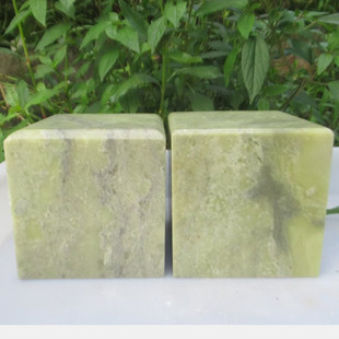 青田石封门青大方章一对10*10*10印章练习章石料金石篆刻书画大印