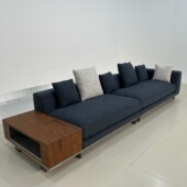 意式 极简双面沙发大户型客厅背靠背别墅大平层横厅大厅