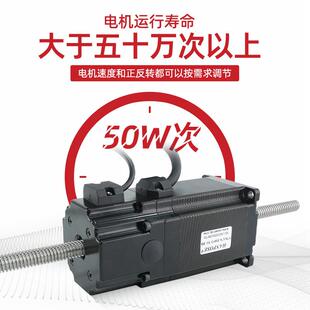 5贯式 直线丝杆电机小马达大扭矩高磁转451速永穿断7电自锁抱闸式