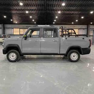 厂家销新能直电动皮卡源电动四轮卡车全封货闭货箱双排皮客车送货