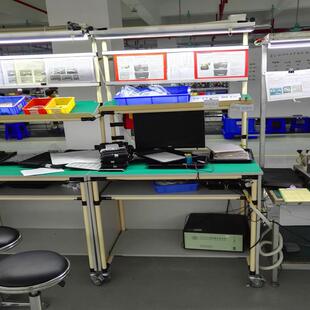 台供应精益管测工作带灯架线棒电子电器电生产线-115防静双边QC检