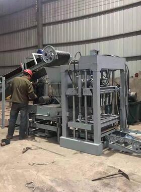 混凝土免烧空心砖机垫 小型砌块成制机 4-20半砖自动水泥制造机块