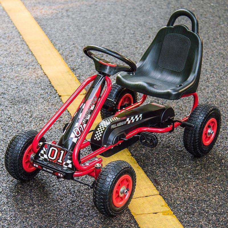 儿童卡丁车四轮车脚踏车可坐男女宝宝至岁儿童健身自行车包邮