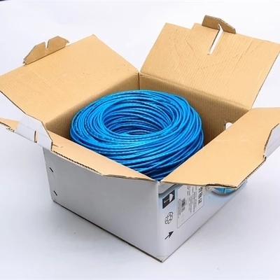 极速安普a八芯网络线家Z用无氧铜0.5/0.6电脑线双绞超五类/六类宽