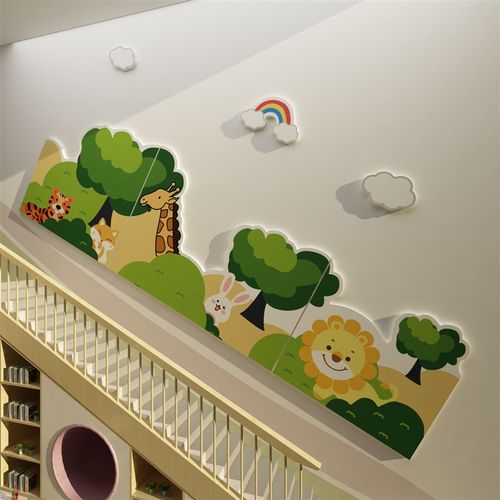 极速幼儿园墙面装饰环创主题成品环境布置材料神S器贴楼梯走廊文