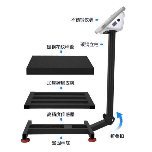 极速电子秤 商用300o小型台秤称重100公斤厨房食物高精度摆摊磅秤