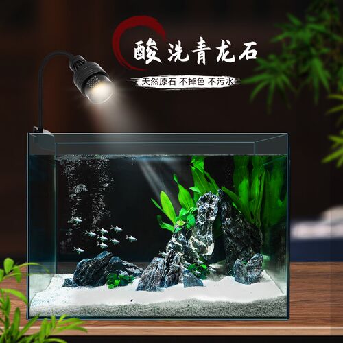 极速鱼缸造景石青龙石松皮石天z然活石真石头假山景观装饰水陆缸