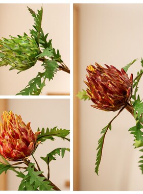 极速短枝水蓟洋蓟果mINS风仿真花家居装饰婚庆假花MW25587