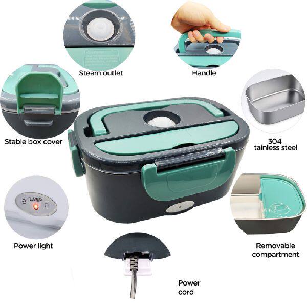 极速Electric Heating Lunch Box for Car 12V TruckT 24V 110V 2