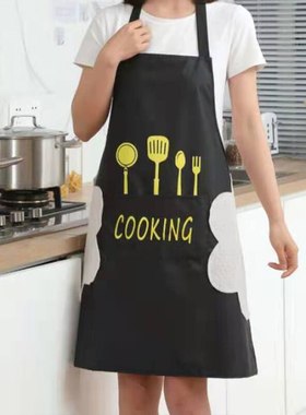 极速Apron Waterproof Oilproof Can Wipe HLands Kitchen Work C