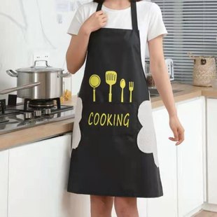 Can Wipe HLands 极速Apron Work Oilproof Kitchen Waterproof
