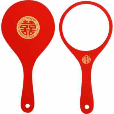 极速镜子结婚陪h嫁一对婚礼新娘出嫁梳子镜子套装娘家用品红色化