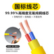 极速纯铜防冻电源线2芯电线软线家用防水电缆线O2.5平方护套线插