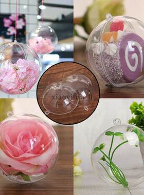 极速Fashiong 5cm 7cm 10cm Clear Baubles Ball Transparent Pla