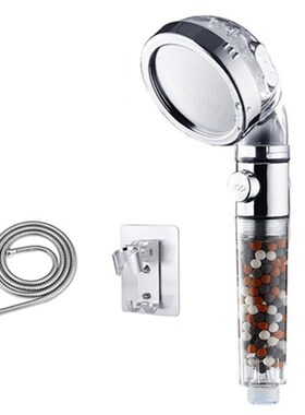极速.Negative jIon Filter Rain Shower Head Set Water Saving
