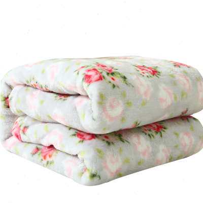 极速法兰绒毛毯单人午睡毯子薄款夏季珊J瑚绒小被子沙发毯盖毯空