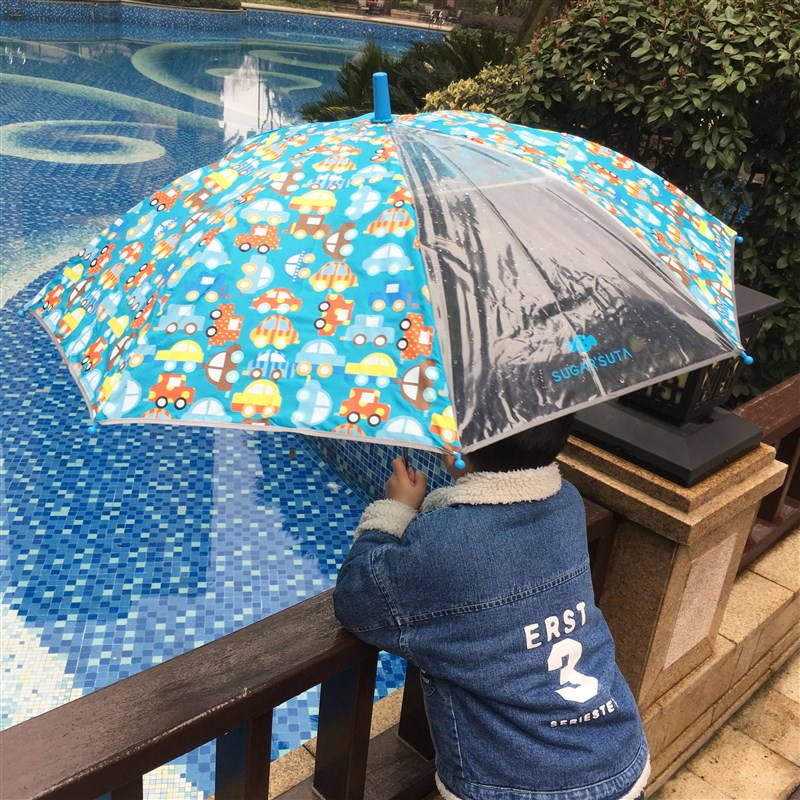 极速儿童雨伞 小学生创意长柄白雪D公主雨伞儿童女款手动卡通雨伞