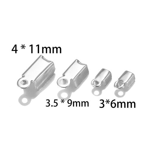 极速200pcs/lot Cove Clasps Cord End Caps String RibboYn Leat